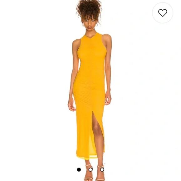 Simon Miller Mesh Zeet Dress in Sunset Orange & Banana Size Small NWT - Picture 1 of 9